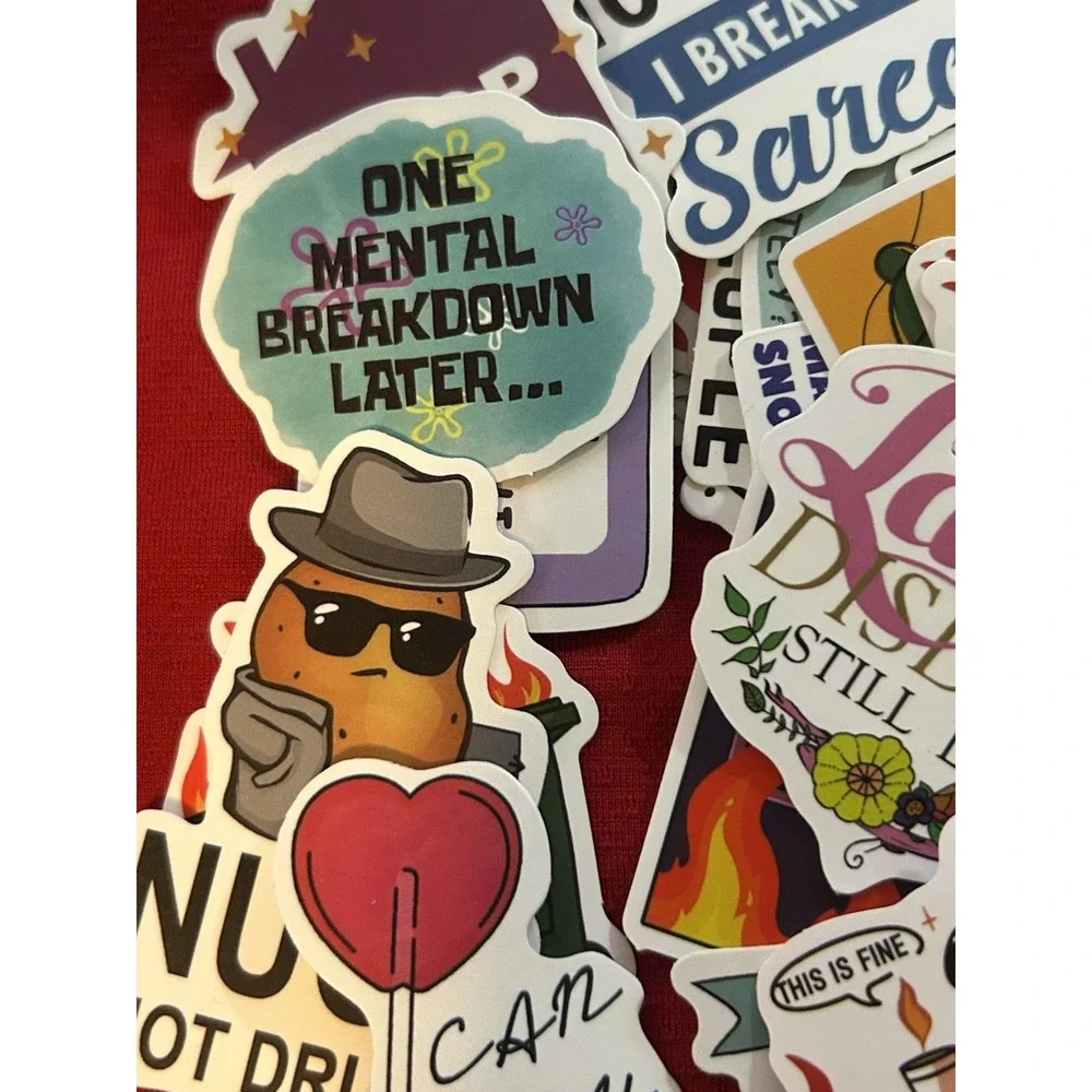 Stickers - Lot Of Stickers (50) Bonus Ones - Miscellaneous Humor - ALL NEW